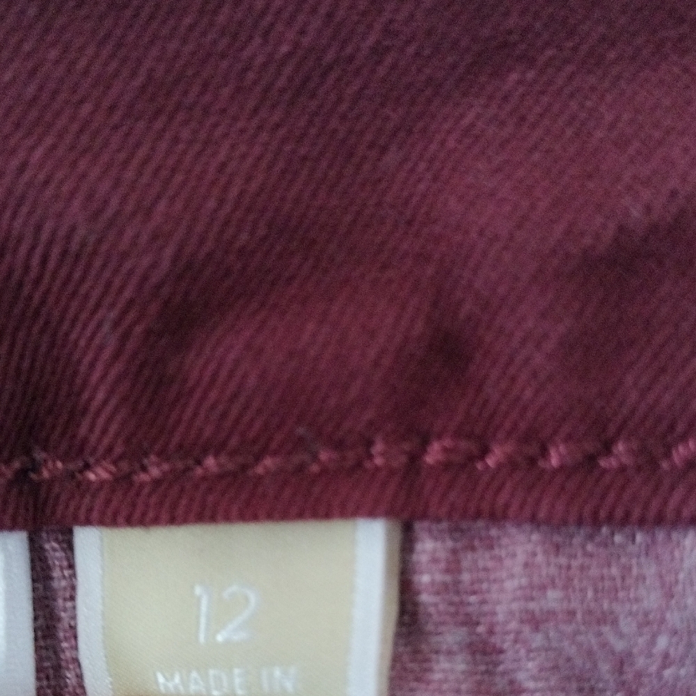 Michael Kors Burgundy Jeans - Picture 6 of 10